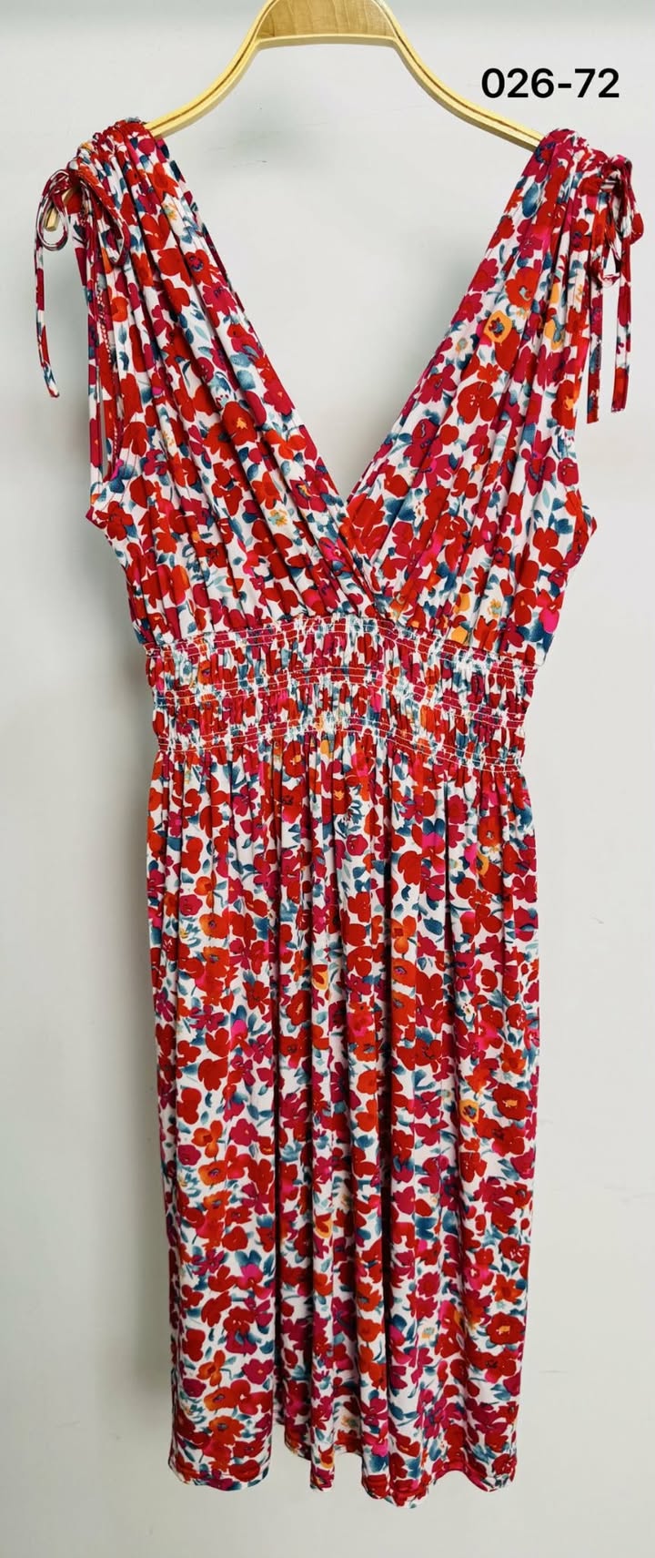 ROBE MAGIQUE COURTE FLEURIE ROUGE
